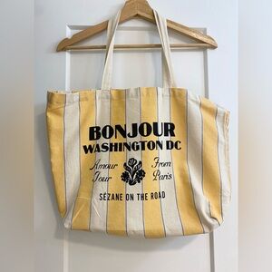 Sézane on the Road canvas tote bag